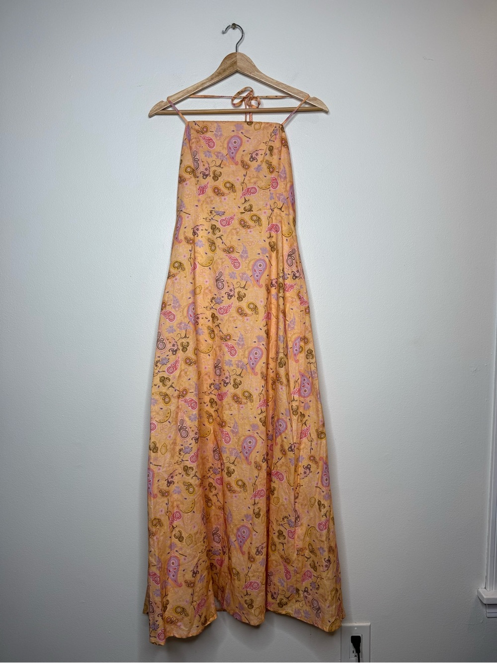 Charlie Holiday Maple Halter Maxi paisley floral summery print linen cotton 6 - Picture 4 of 14